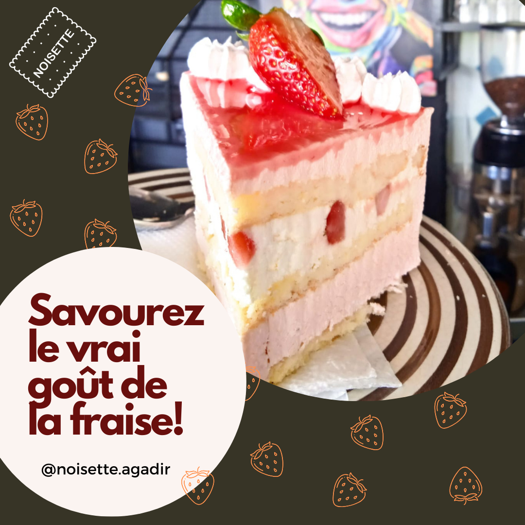 notre dessert à la fraise