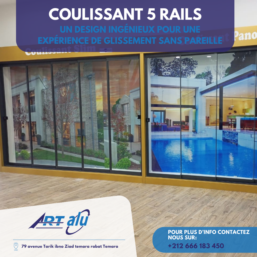 système coulissant 5 rails