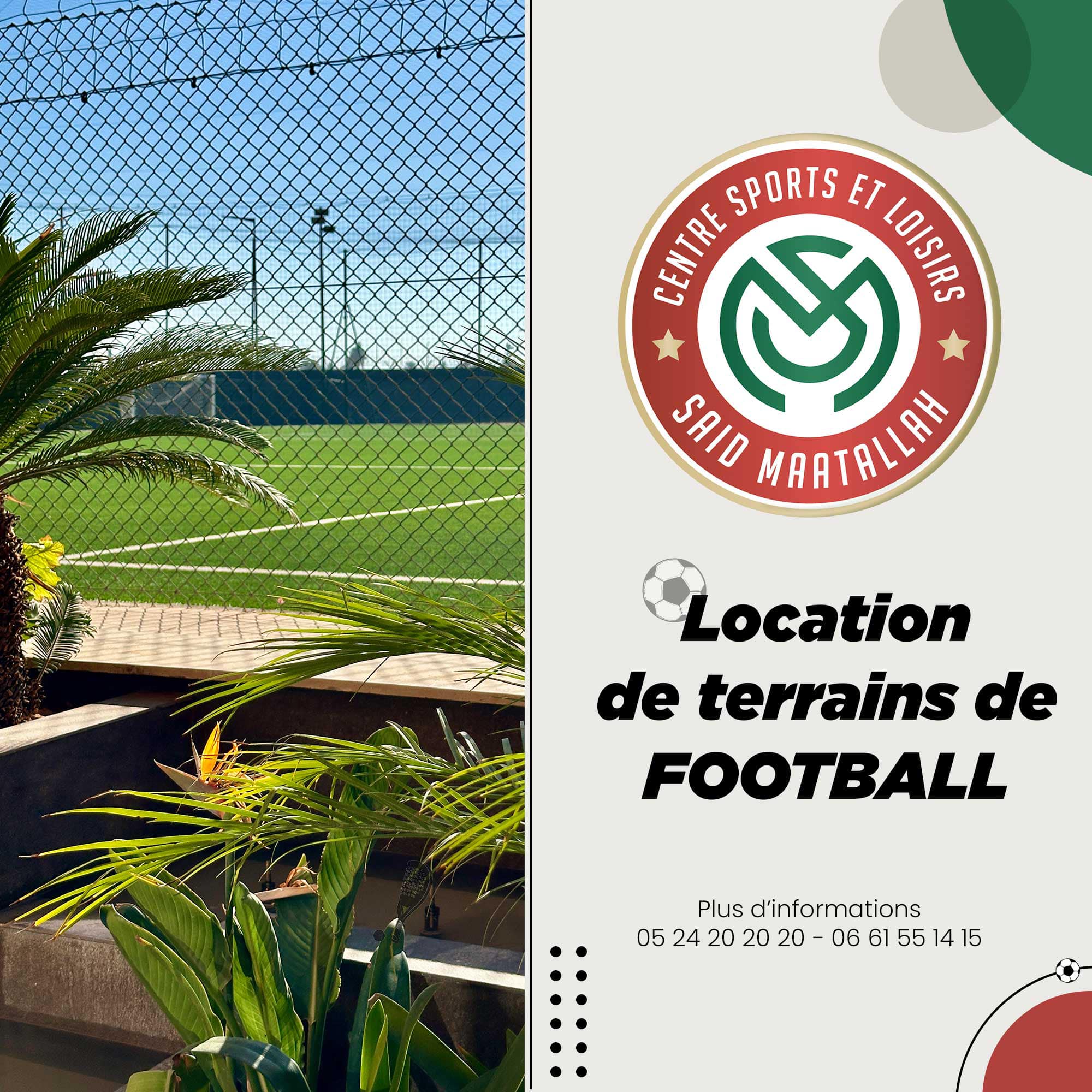 Location de terrain de football 