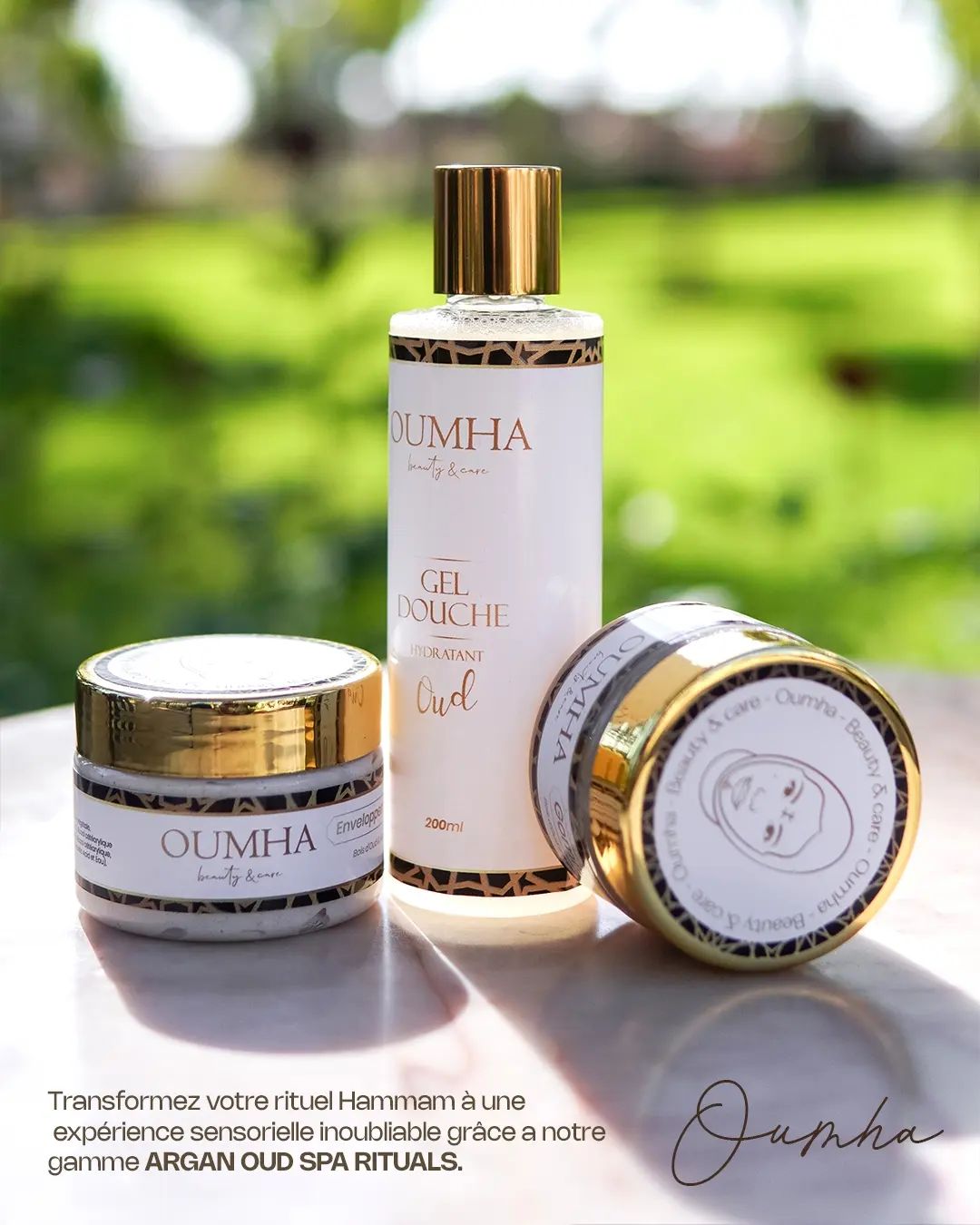 notre gamme ARGAN OUD SPA RITUALS.