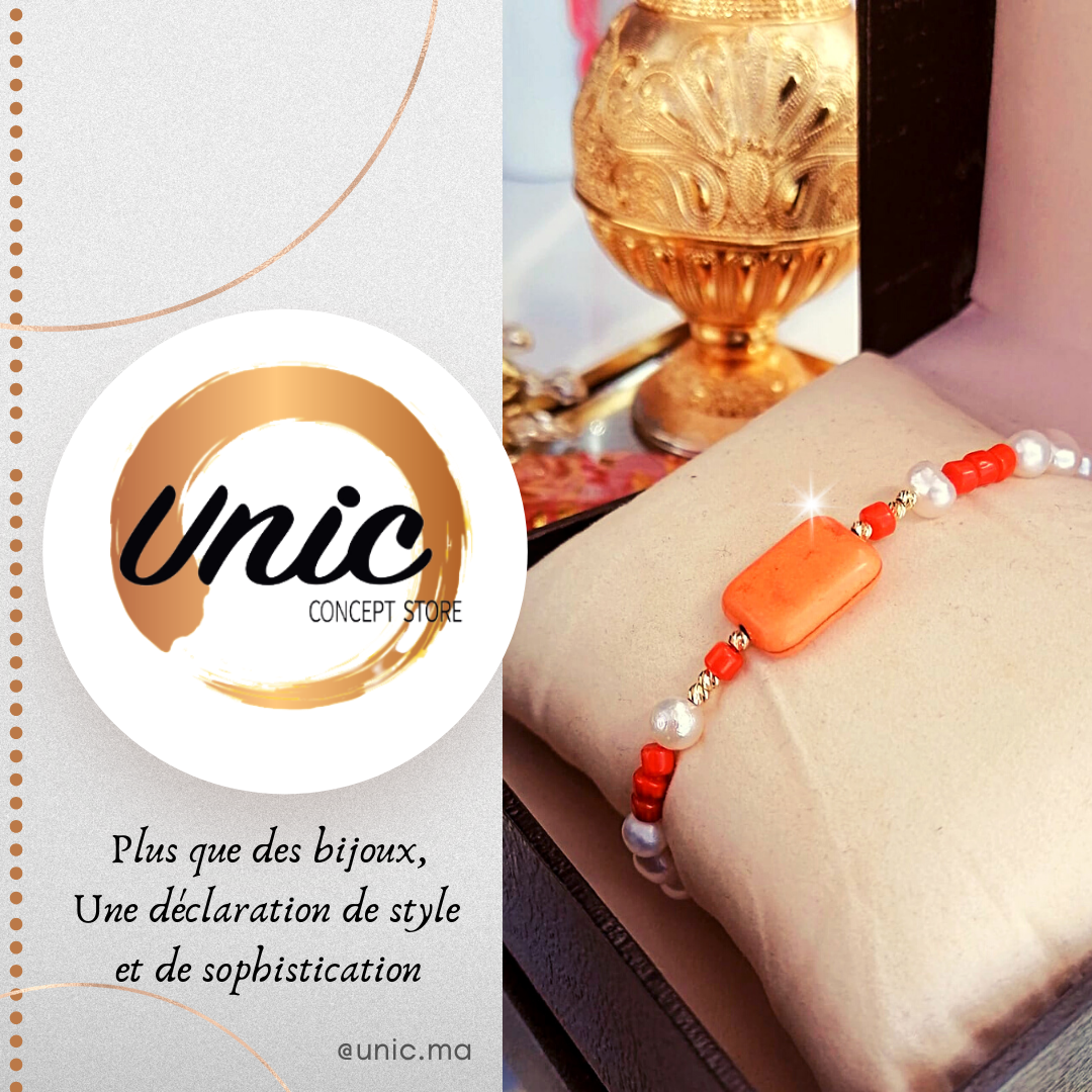 bracelets en pierres naturelles et or 18k