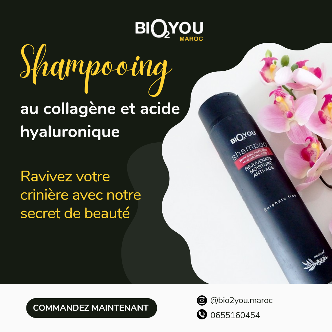 shampooing au collagène et à l'acide hyaluronique