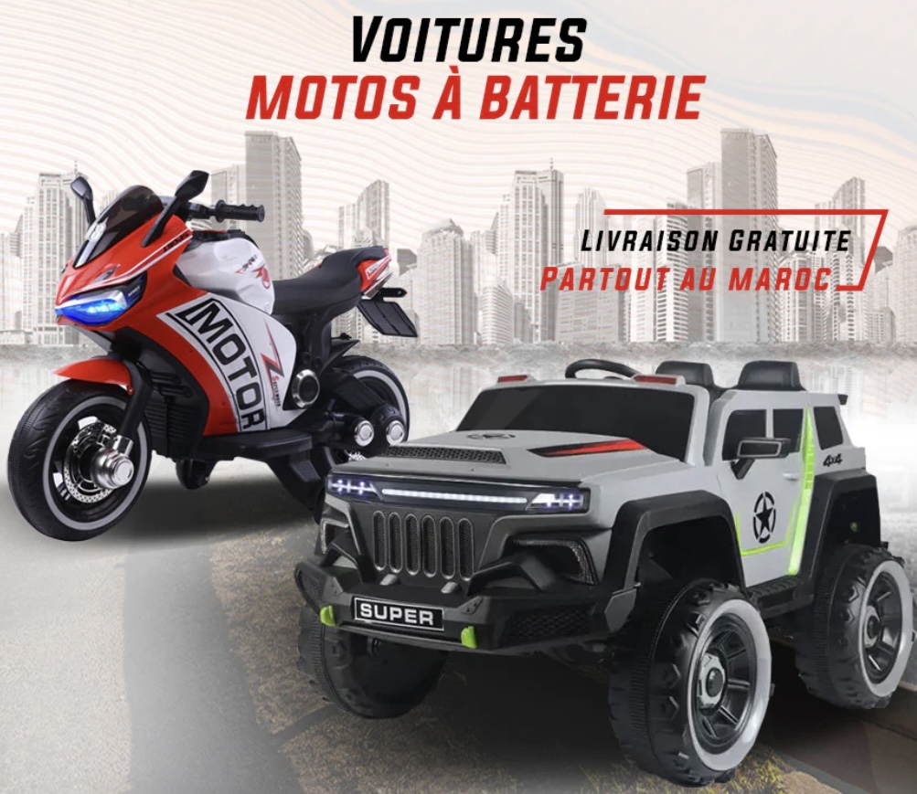 Voitures motos à batterie