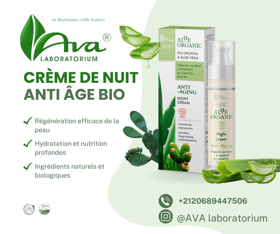 Crème de Nuit Anti-Âge Bio